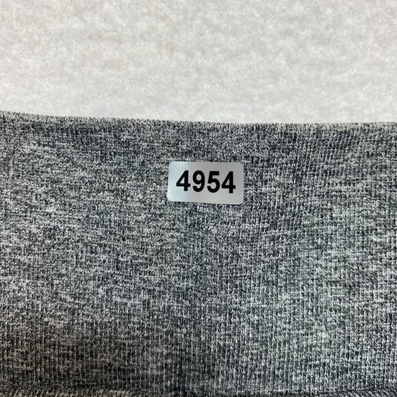 Gymshark Compression Leggings Women's S Gray Heather Big Spell Out - Picture 3 of 9